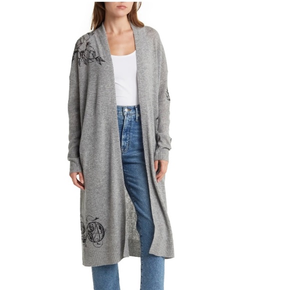 EVIE LONGLINE CARDIGAN from 360 Cashmere - Picture 2 of 10
